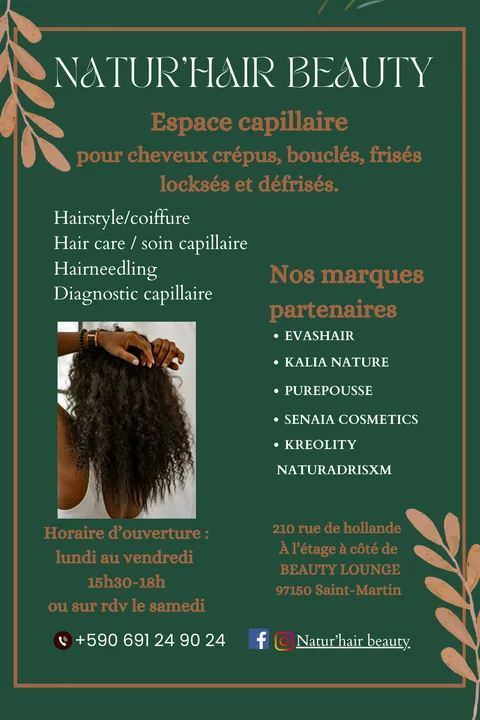 Image 1 sur 3 de la galerie "NATUR'HAIR BEAUTY"