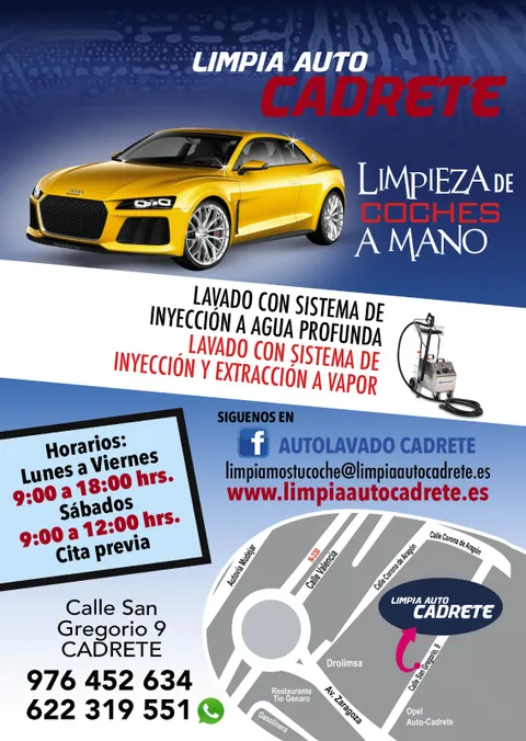 Imagen 1 de 5 en la galería de "ERIDAN 2015 S.L. Limpia auto Cadrete"
