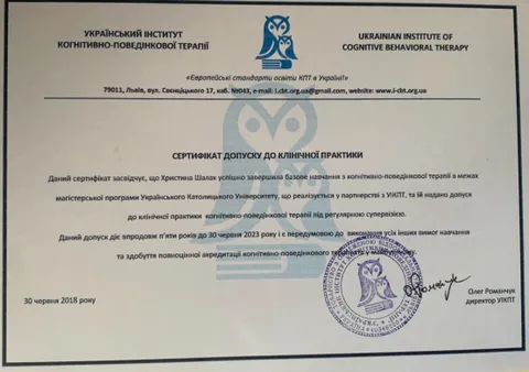 Зображення 7 з 9 у галереї "ФОП Христина Шалак, лікарка-психіатриня"