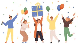Birthday greetings to customers