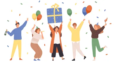 Birthday greetings to customers