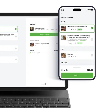 Скриншот виджета бронирования EasyWeek