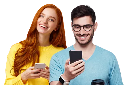 Люди с телефонами