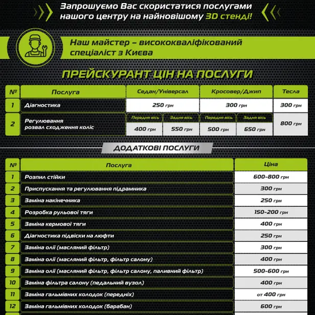 Развал-Схождение СТО CleanCarZP photo 1