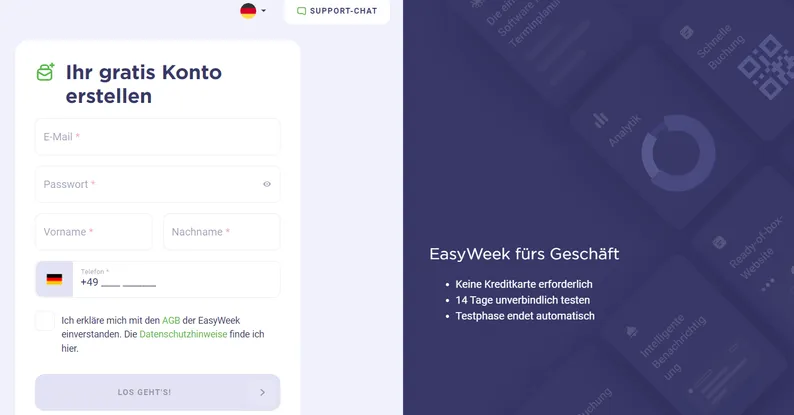 EasyWeek Terminsoftware für Geschäft