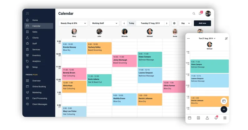 Fresha scheduling software