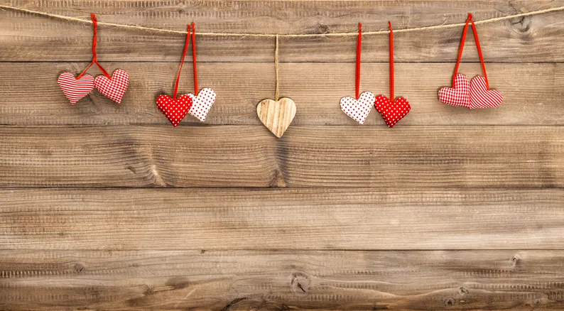 Decorating a hair salon before February 14