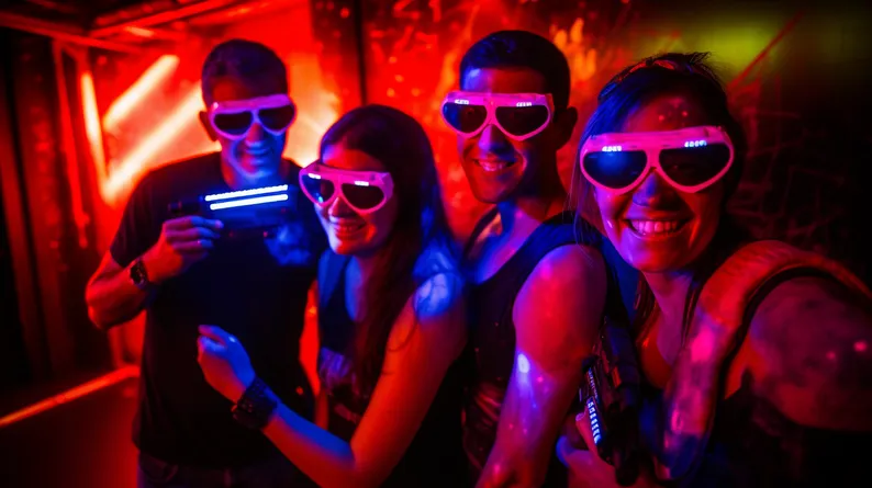 Laser tag birthday party