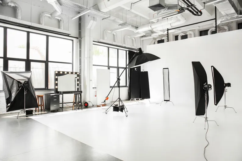 Fotostudio im Loft-Stil