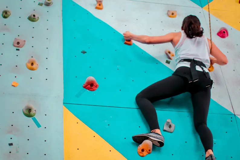 Climbing gym client