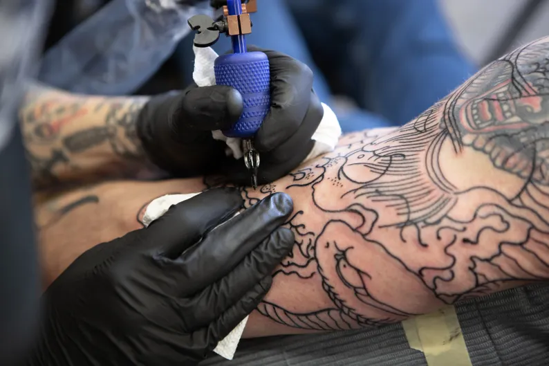 Black & white tattoo