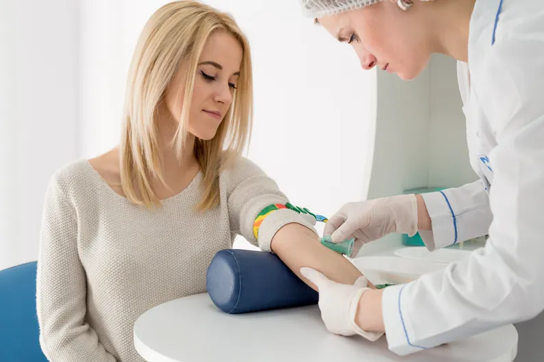 Set up an online appointment in a medical laboratory