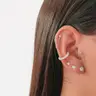 Прокол 1 вушка з сережкою