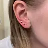 Прокол вуха +2 сережки