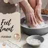 Meersalz-Fußbad mit Orangenduft und pflegender Fußmaske