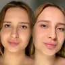 eyebrows bleaching + correction + coloring