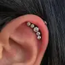 PIERCING ORELHA: Hidden Hélix