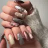 Ablösen + Maniküre + einfarbiger Gel Polish(Shellac) + komplexes Design für alle Nägel (level 3)