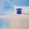 Fotowand Tapetę blau-weiß