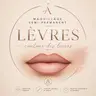 Maquillage semi-permanent des lèvres: contour des lèvres