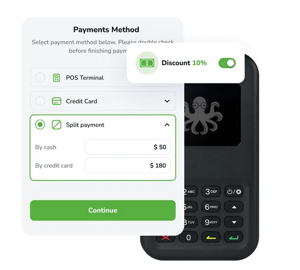 Split invoices and deposit