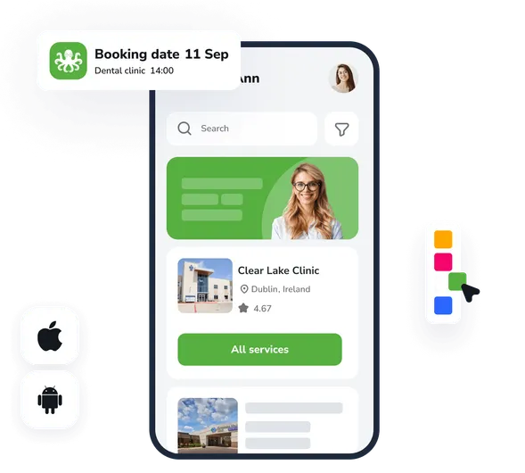 Mobile app for customers