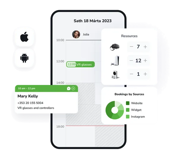 Mobile app for business