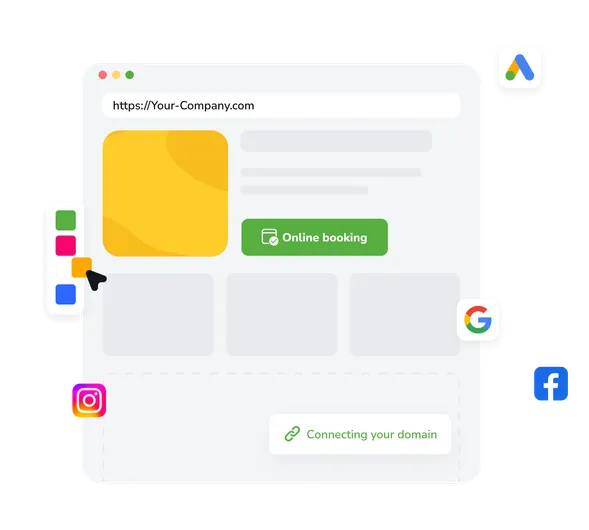 Create a professional website in minutes Website builder
